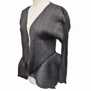 プリーツカーディガン 3 黒