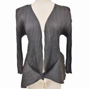 PLEATS PLEASE ISSEY MIYAKE プリーツカーディガン 3 黒