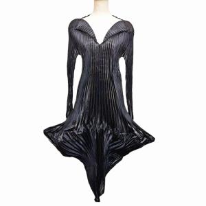 ヴィンテージ 99AW プリーツワンピース 変形 ブラック