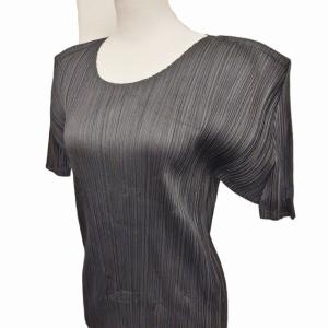 PLEATS PLEASE ISSEY MIYAKE イッセイミヤケ 半袖 プリーツ カットソー 3 ブラック