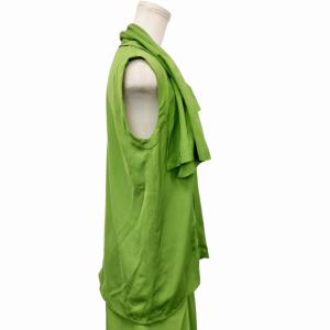 Tao 80s ヴィンテージ アーカイブ セットアップ シャツ ブラウス ロング スカート 変形デザイン アシンメトリー 緑 約S?M