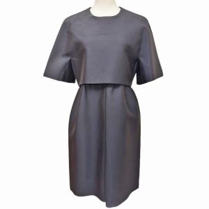 CELINE フィービー期 シルクドッキングワンピース 38 黒