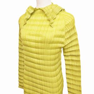 ISSEY MIYAKE FETE プリーツ カットソー 2 ライムグリーン