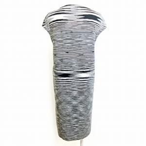MISSONI ワンピース ニット ボーダー カシミア シルク混 42 ホワイト
