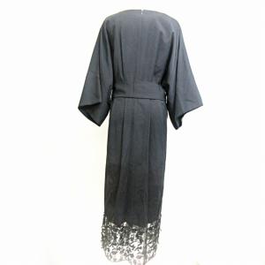 ADORE チュールハウンドトゥースワンピース レース 38 ブラック