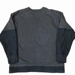 COMME des GARCONS HOMME AD1998 90s 田中オム アーカイブ ヴィンテージ レイヤードトレーナー スウェット ブラック サイズ表記なし 約M