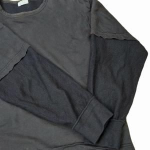 COMME des GARCONS HOMME AD1998 90s 田中オム アーカイブ ヴィンテージ レイヤードトレーナー スウェット ブラック サイズ表記なし 約M