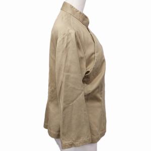 robe de chambre COMME des GARCONS コムデギャルソン AD2004 チャイナシャツジャケット ブルゾン スタンドカラー コットン 7分袖 カーキ ベージュ 系