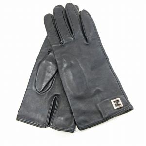 グローブ レザー FF金具 ロゴ ダブルF ブラック 8 0624