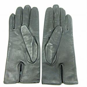 FENDI グローブ レザー FF金具 ロゴ ダブルF ブラック 8 0624