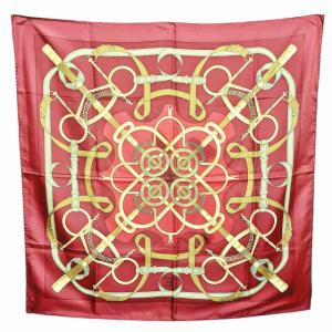 Eperon dor 黄金の拍車 カレ90 シルク スカーフ ストール 総柄 マルチカラー