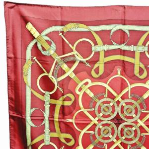 HERMES Eperon dor 黄金の拍車 カレ90 シルク スカーフ ストール 総柄 マルチカラー