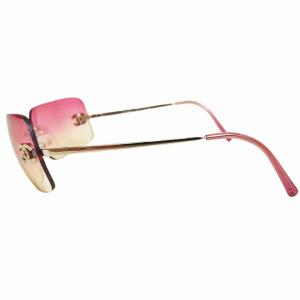 CHANEL サングラス グラデーション ココマーク ラインストーン ピンク 4017-D