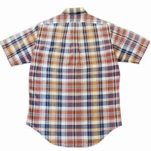 COMME des GARCONS SHIRT 90s ヴィンテージ アーカイブ ボタンダウンシャツ BDシャツ チェック コットン 半袖 茶 紫 ブラウン パープル 系