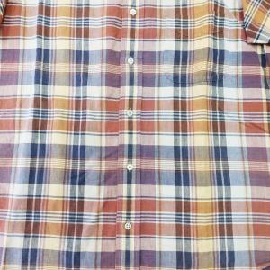 COMME des GARCONS SHIRT 90s ヴィンテージ アーカイブ ボタンダウンシャツ BDシャツ チェック コットン 半袖 茶 紫 ブラウン パープル 系