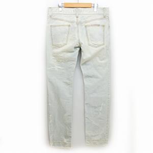 DOLCE&GABBANA 14 CLASSIC クラッシュ デニム パンツ ジーンズ ジーパン 薄青 50 0710 IBO24