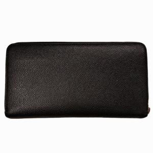 BALLY 長財布 ロングウォレット ラウンドファスナー シボレザー ブラック