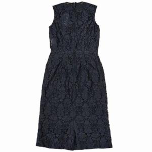 COMME des GARCONS COMME des GARCONS コムコム 美品 AD2011 12SS 総レース ワンピース ノースリーブ ロング タイト シアー 黒 ブラック XS 0908