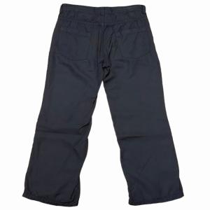 Tao AD2005 06SS サテン地 ワイドパンツ とろみ 多重ボタン ネイビー 紺 M 1015