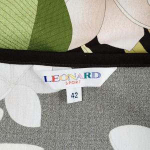 LEONARD SPORT カットソー Tシャツ ブラウス 半袖 花柄 大きいサイズ マルチカラー