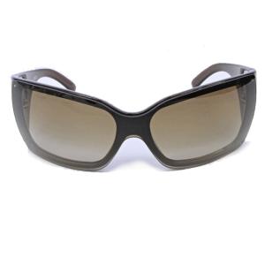 サングラス メガネ サイドロゴ 6012 ワンレンズ ブラウン