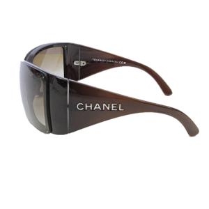 CHANEL サングラス メガネ サイドロゴ 6012 ワンレンズ ブラウン