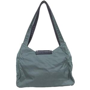 PRADA ショルダーバッグ ハンドバッグ トートバッグ 肩掛け ロゴ グリーン