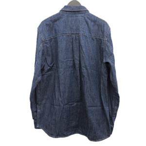 Nudie Jeans デニムシャツ ワークシャツ コットン 長袖 インディゴ S