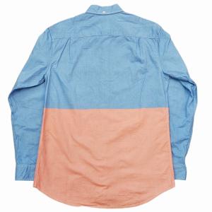 Supreme OXFORD BD SHIRTS バイカラー S ブルー サーモンピンク