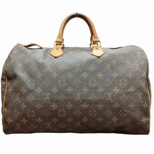 LOUIS VUITTON スピーディ40 M41522 モノグラム ボストンバッグ 旅行鞄 カデナ付 茶