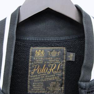 POLO RALPH LAUREN スウェットジャケット ブルゾン ロゴ ワッペン ブラック M