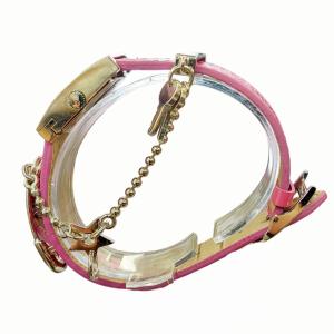 Christian Dior D78-109 マリス 腕時計 ウォッチ 型押ベルト カスタムパーツ ピンク シルバー