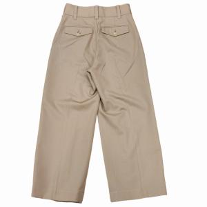 MARGARET HOWELL MHL 21SS WOOL COTTON SERGE 578-1243004 スラックス ベージュ