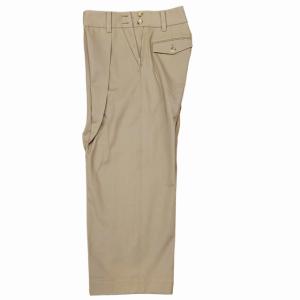 MARGARET HOWELL MHL 21SS WOOL COTTON SERGE 578-1243004 スラックス ベージュ