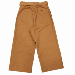 MHL. 20AW WASHED COTTON DRILL 595-1143500 ワイド トラウザーパンツ クロップド丈 ボタンフライ