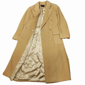 RALPH LAUREN メルトン チェスターコート ロングコート ジャケット ダブルブレスト オーバーサイズ ベージュ