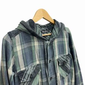 HYSTERIC GLAMOUR シャツ ワンピース チェック柄 フード 緑 グリーン FREE IBO33 0121