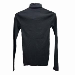 タートルネック ニット セーター 薄手 タグ付 長袖 黒 ブラック S IBO33 0121