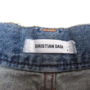 CHRISTIAN DADA 18SS デニム パンツ ジーンズ ワイド タイパンツ ダメージ加工 カットオフ 青 ブルー 38 M コットン RRR X