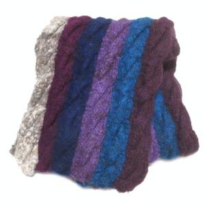 MARC by MARC JACOBS マフラー ウール 紫 青 茶 パープル ブルー ブラウン 0