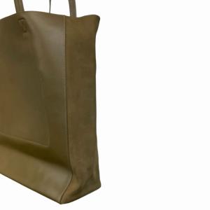 MARGARET HOWELL レザートートバッグ ショルダーバッグ 茶 ブラウン 0107