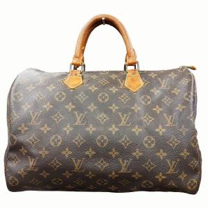 LOUIS VUITTON M41524 ヴィンテージ スピーディ35 モノグラム ハンドバッグ ブラウン