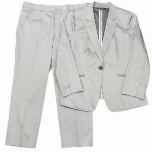 スーツ セットアップ ビジネス フォーマル 1B ストレッチ ジャケット パンツ 大きいサイズ 50 19号 グレー 0204