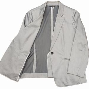 23区 スーツ セットアップ ビジネス フォーマル 1B ストレッチ ジャケット パンツ 大きいサイズ 50 19号 グレー 0204