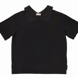 22年 COTTON PIQUE 美品 MHL 鹿の子 Tシャツ カットソー ブラック 2 0119