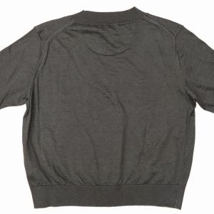 MARGARET HOWELL 美品 20年 578-0163612 RAMIE COTTON DEEP RIB T SHIRT MHL リネン混 ニット