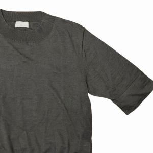 MARGARET HOWELL 美品 20年 578-0163612 RAMIE COTTON DEEP RIB T SHIRT MHL リネン混 ニット