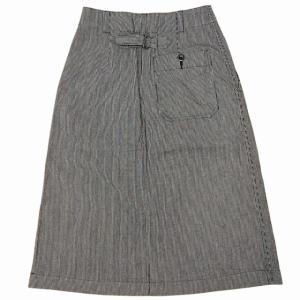 MHL. 美品 20年 WORKWEAR STRIPE COTTON LINEN 595-1132500 オックスフォードストライプ