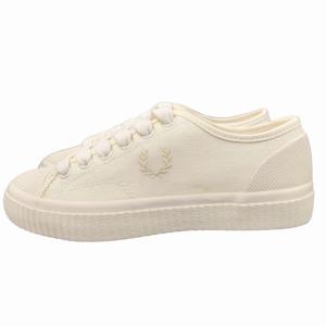 ×FRED PERRY フレッドペリー MHL B6200 コラボ 別注 キャンバス ローカットスニーカー シューズ 靴 US4