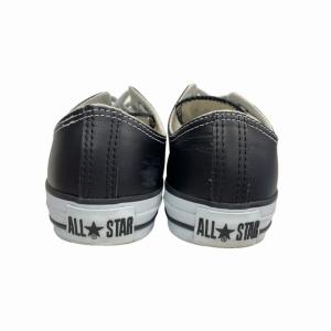 CONVERSE オールスター ALL STAR OX レザー スニーカー ローカット 黒 ブラック 白 ホワイト 25.5?p RRR 0130